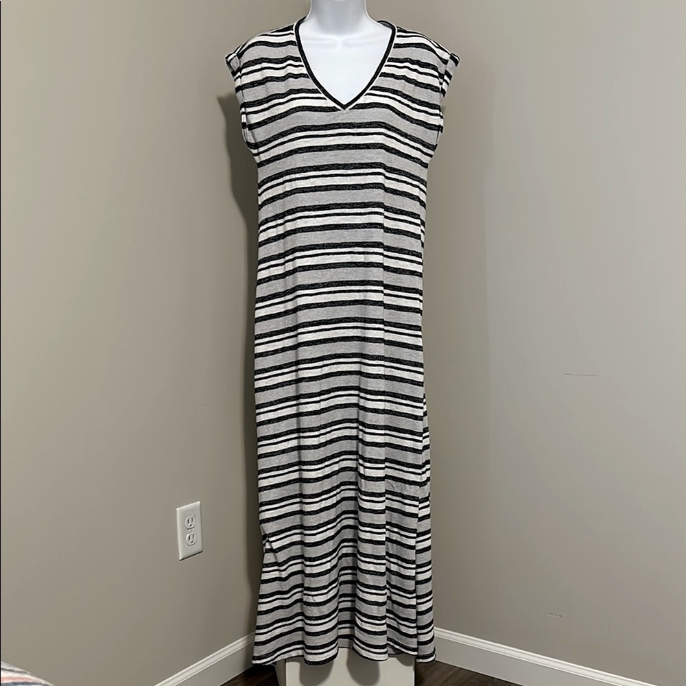 LOU & GREY Striped Maxi Tee Sundress
